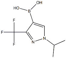 1-异丙基-3-三氟甲基吡唑-4-硼酸 结构式