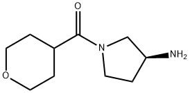 S-1-N-(甲酰基四氢吡喃)-3-氨基吡咯烷 结构式
