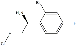 (R)-1-(2-溴-4-氟苯基)乙胺盐酸盐 结构式