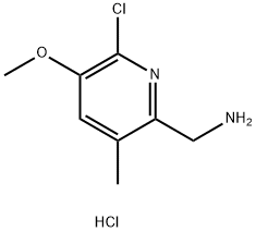 (6-chloro-5-Methoxy-3-Methylpyridin-2-yl) MethanaMine hydrochloride 结构式