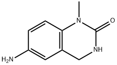 6-氨基-1-甲基-3,4-二氢-2(1H)-喹唑啉酮 结构式