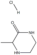 2-METHYL-3-OXOPIPERAZINE HYDROCHLORIDE 结构式