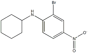 2-溴-N-环己基-4-硝基苯胺 结构式