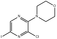 2-吗啉-3-氯-5-碘吡嗪 结构式