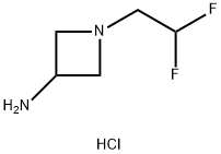 1-(2,2,-Difluoroethyl)azetidin-3-aMine dihydrochloride 结构式