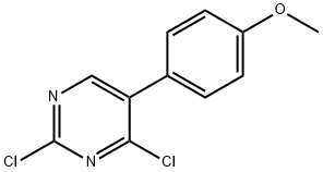 2,4-Dichloro-5-(4-Methoxyphenyl)pyriMidine 结构式