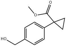 Methyl 1-[4-(hydroxyMethyl)phenyl]cyclopropane-1-carboxylate 结构式