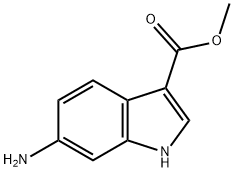 6-氨基-1H-吲哚-3-甲酸甲酯 结构式