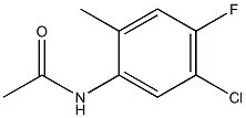 N-(5-Chloro-4-fluoro-2-Methyl-phenyl)acetaMide 结构式