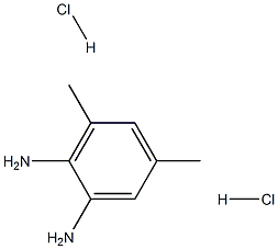 1,2-二氨基-3,5-二甲基苯 盐酸盐 结构式