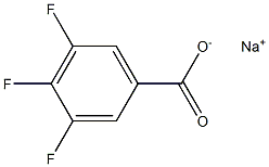 3,4,5-三氟苯甲酸钠 结构式