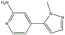 4-(1-Methyl-1H-pyrazol-5-yl)pyridin-2-aMine 结构式