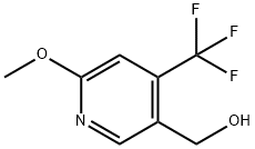 2-甲氧基-4-三氟甲基-5-羟甲基吡啶 结构式