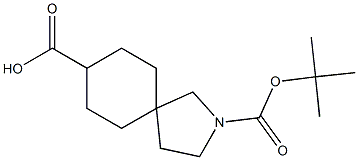 2-(tert-butoxycarbonyl)-2-azaspiro[4.5]decane-8-carboxylic acid 结构式