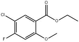 5-氯-4-氟-2-羟基苯甲酸乙酯 结构式
