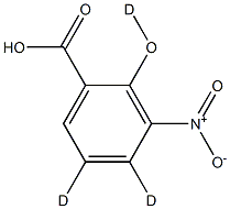 3-Nitrosalicylic Acid-d3 结构式