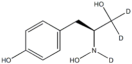 Hydroxy Tyrosol-d3 结构式