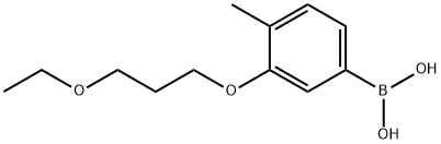 (3-(3-乙氧基丙氧基)-4-甲基苯基)硼酸 结构式