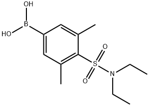 (4-(N,N-二乙基氨磺酰)-3,5-二甲基苯基)硼酸 结构式