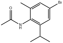 N-(4-溴-2-异丙基-6-甲基苯基)乙酰胺 结构式