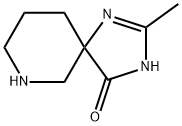 2-Methyl-1,3,7-triaza-spiro[4.5]dec-1-en-4-one 结构式