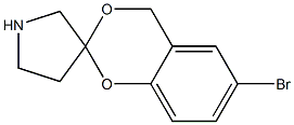 6-broMo-4H-spiro[benzo[d][1,3]dioxine-2,3'-pyrrolidine] 结构式