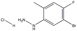 (5-broMo-4-fluoro-2-Methylphenyl)hydrazine hydrochloride 结构式