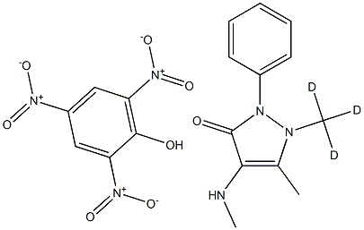 4-甲基氨基安替比林-D3苦味酸盐 结构式