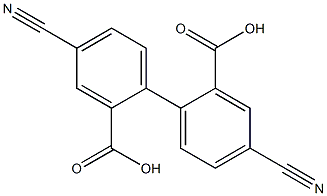 4,4'-二氰基[1,1'-联苯] -2,2'-二羧酸 结构式