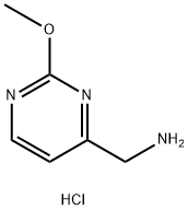 (2-甲氧基嘧啶-4-基)甲胺盐酸盐 结构式