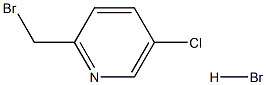 2-(溴甲基)-5-氯吡啶氢溴酸盐 结构式