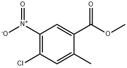 4-氯-2-甲基-5-硝基苯甲酸甲酯 结构式