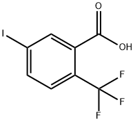 5-碘-2-(三氟甲基)苯甲酸 结构式