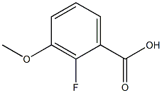 2-氟-3-甲氧基苯甲酸 结构式