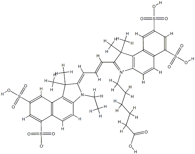 Cy3花氰染料 结构式