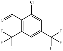 2-氯-4,6-双(三氟甲基)苯甲醛 结构式