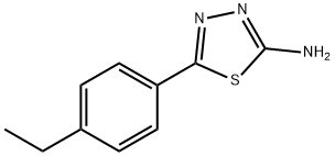 5-(4-乙基苯基)-1,3,4-噻二唑-2-胺 结构式