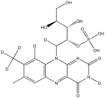 核黄素D6 结构式