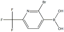 2-BroMo-6-(trifluoroMethyl)pyridin-3-boronic acid 结构式