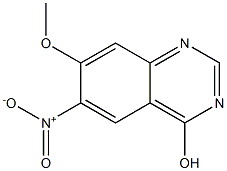 7-Methoxy-6-nitroquinazolin-4-ol 结构式