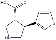 (+/-)-trans-4-(3-thienyl)-pyrrolidine-3-carboxylic acid 结构式