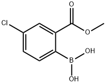 4-氯-2-甲酯基苯硼酸 结构式