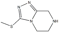 3-(Methylthio)-5,6,7,8-tetrahydro-[1,2,4]triazolo[4,3-a]pyrazine 结构式