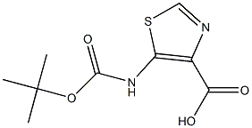 5-[(tert-butoxycarbonyl)aMino]thiazole-4-carboxylic acid 结构式