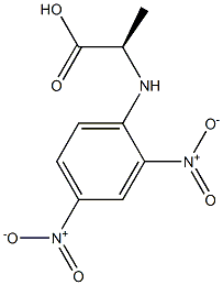 N-(2,4-二硝基苯)丙氨酸 结构式