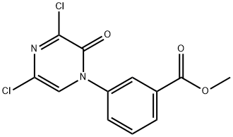3-(3,5-Dichloro-2-oxo-2H-pyrazin-1-yl)-benzoic acid Methyl ester 结构式