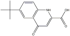 6-tert-Butyl-4-oxo-1,4-dihydro-quinoline-2-carboxylic acid 结构式