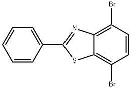 4,7-二溴-2-苯基苯并[D]噻唑 结构式