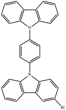 9-(4-(9-咔唑基)苯基)-3-溴咔唑 结构式