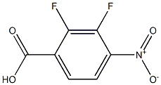 2,3-二氟-4-硝基苯甲酸 结构式